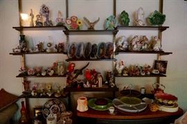 More owls and figurines