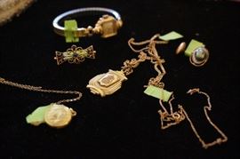 several interesting gold pieces