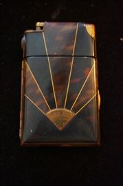 Wonderful cigarette and lighter combination case...Art Deco
