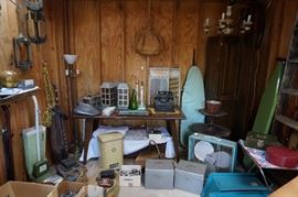 All sorts of great vintage finds in the shed