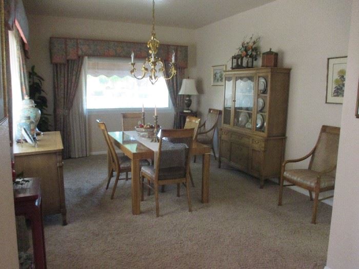 Formal Dining Room Set with matching Buffet and China Cabinet