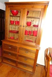 GORGEOUS WALNUT STEPBACK CUPBOARD