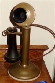 BRASS CANDLESTICK TELEPHONE