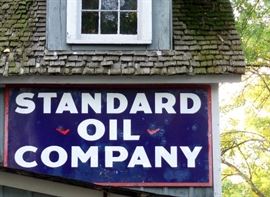 HUGE OLD STANDARD OIL COMPANY ADVERTISING SIGN