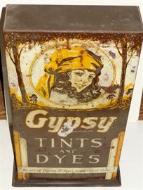GYPSY TINTS and DYES ADVERTISING CABINET