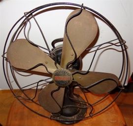 PEERLESS BRASS BLADE ELECTRIC FAN