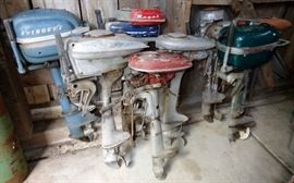 COLLECTION OF VINTAGE OUTBOARD MOTORS