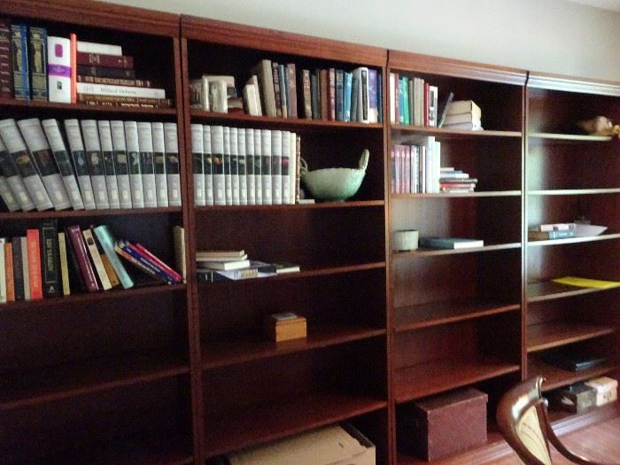 82H" X 36"W X 12"D - Four of Six Cherry Bookcases