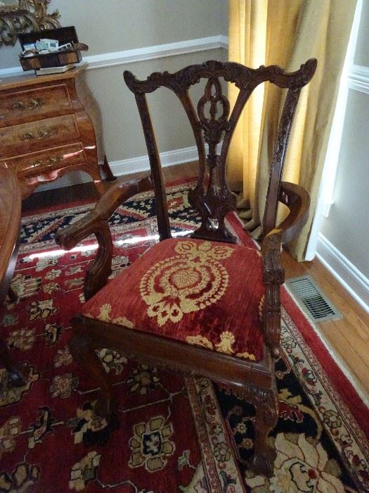 One of Two Arm Chairs