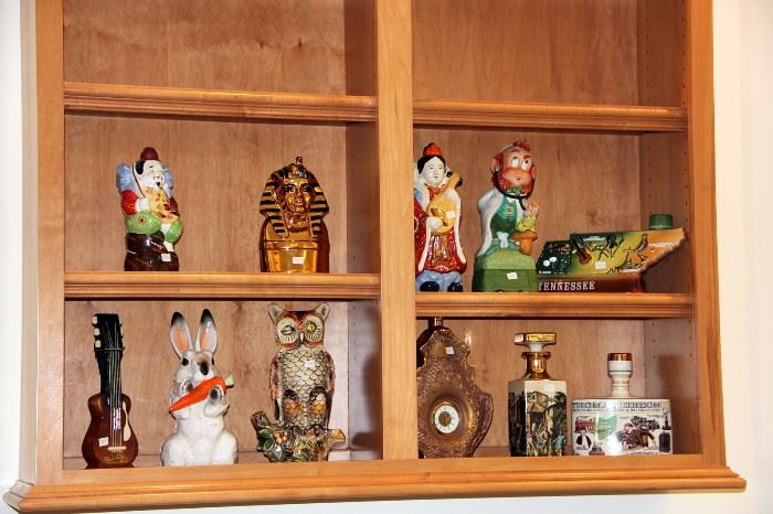 Figural Whiskey Bottle Collection
