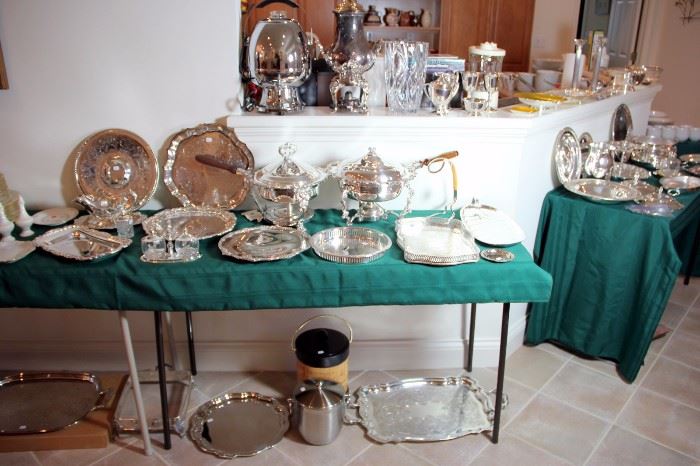 Huge Selection of Silver Plate Serving Pieces