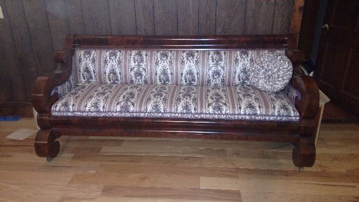 Wood Trimmed Sofa