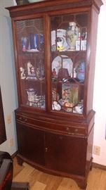 China Cabinet, cardew Disney Donald duck small pitcher, tea set & more 