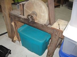 Antique grindstone