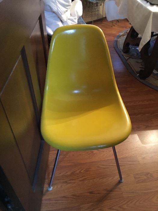 Eames Herman Miller Molded Fiberglass Chairs ( we have 7 of them)