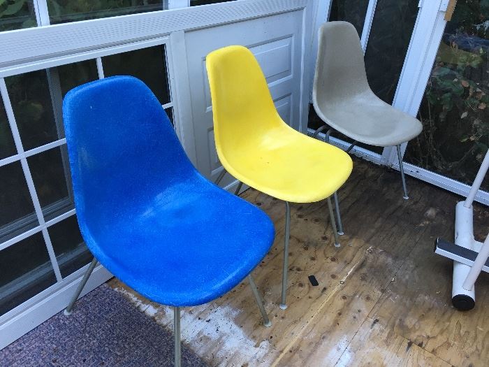 Eames Herman Miller Molded Fiberglass Chairs