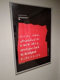 Framed contemporary poster by Ivan Chermayeff