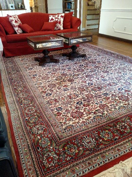 Handmade Indian room rug 8 feet 4 inches by 11 feet 10 inches, great condition