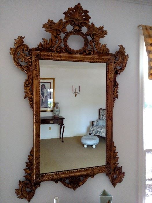 Antique gilt framed mirror