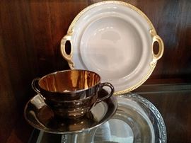 English cup and saucer with Haviland plate
