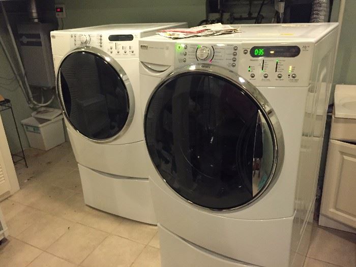 Washer & Dryer plus pedalstools