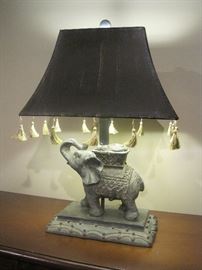 Elephant lamp.