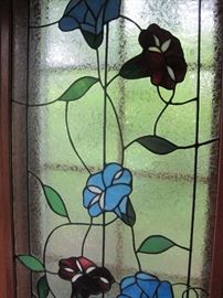 Stained glass windows.