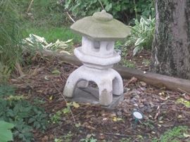 Pagoda garden statuary.