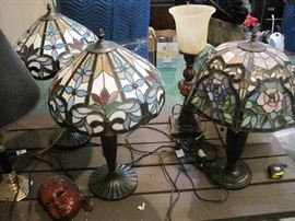 Tiffany style lamps and other styles also.