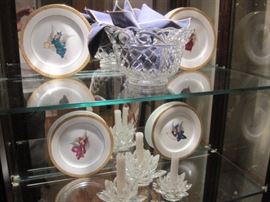 Angel plates. Fine crystal.