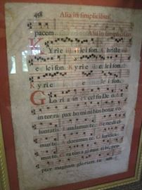 Framed & Illuminated Manuscripts.