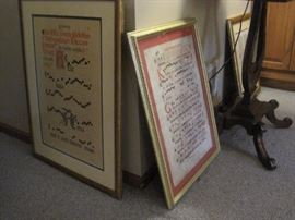 Framed & Illuminated Manuscripts.