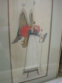 Bob Holloway limited edition angel print.