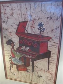 Amos Amit framed Batik.