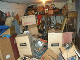 OVERVIEW OF THE GARAGE, WE'LL PULL THINGS OUT BEFORE WE LET ANYONE IN.