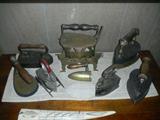 just some of the vintage irons in the sale. over 200 in total.