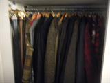 closets and closets of mens clothing.