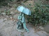 One of many pieces of yard art and sculptures.
