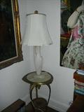 Modern lighting and brass Stand.
