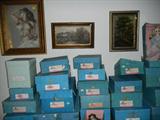 Paintings and New Old Stock Madam Alexander Dolls.