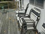 lawn chairs and outdoor table