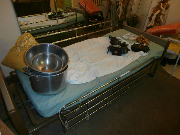 WORKING HOSPITAL BED -- $400.  POTS $5 TO $10 EACH.