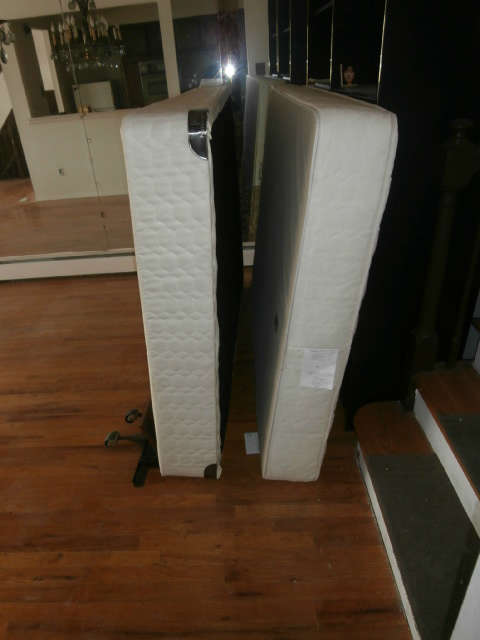 Sealy Mattress and bed frame.  Buy the Bed Frame for $100 and you get the mattress and bed frame free.