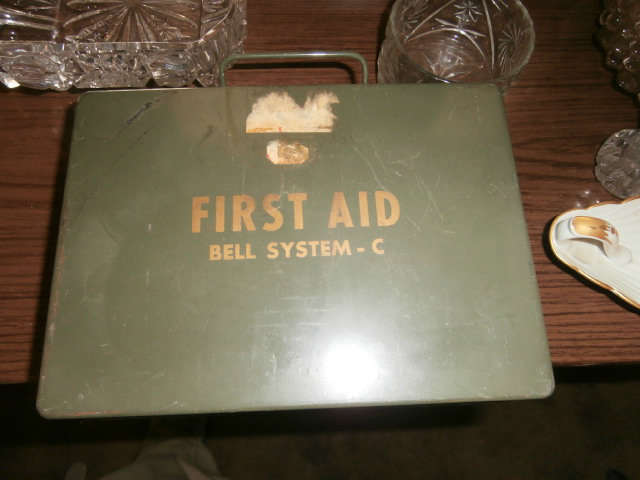 Vintage first aid kit unused - $12