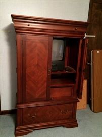 #27 Cherry finish Ent. center 36x18x63 $100 