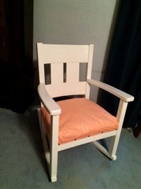 #9 white rocker $65