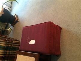 #7 Burgundy stool $25