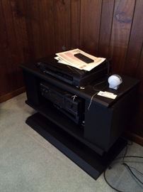 #16 Black ent. stand 37x26 $30