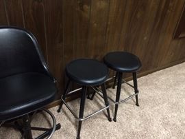 #78 (2) black barstools 23" tall $20 each