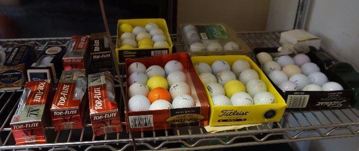 New and used golf balls